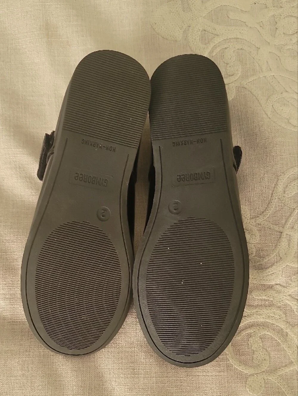 Gymboree Black Patent Mary Jane Dress Shoes with Cutout Detail, Size 2, Worn 1x